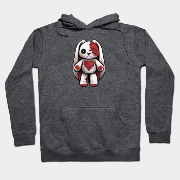 Bunny Heart Spooky Hoodie by Syntheous